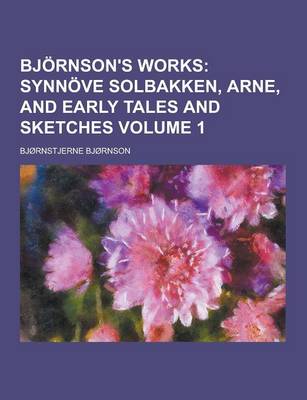 Book cover for Bjornson's Works Volume 1