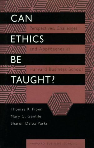 Book cover for Can Ethics be Taught?