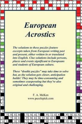 Cover of European Acrostics