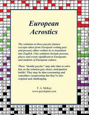 Book cover for European Acrostics