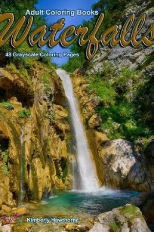 Cover of Adult Coloring Books Waterfalls 48 Grayscale Coloring Pages
