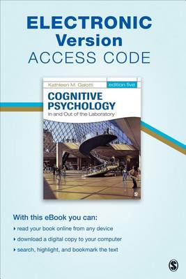 Book cover for Cognitive Psychology In and Out of the Laboratory Electronic Version