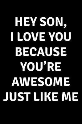 Book cover for Hey Son I Love You Because You're Awesome Just Like Me