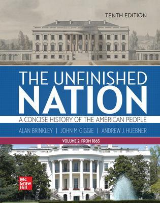 Book cover for The Unfinished Nation: A Concise History of the American People Volume 2