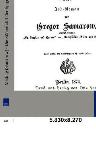 Cover of Die Römerfahrt der Epigonen