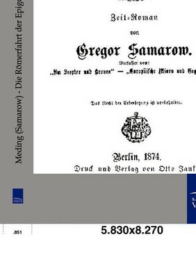 Book cover for Die Römerfahrt der Epigonen