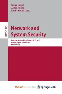 Cover of Network and System Security