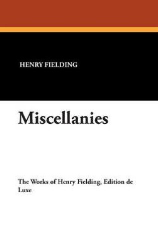 Cover of Miscellanies