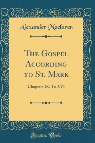 Cover of The Gospel According to St. Mark
