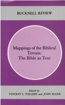 Book cover for Mappings of the Biblical Terrain