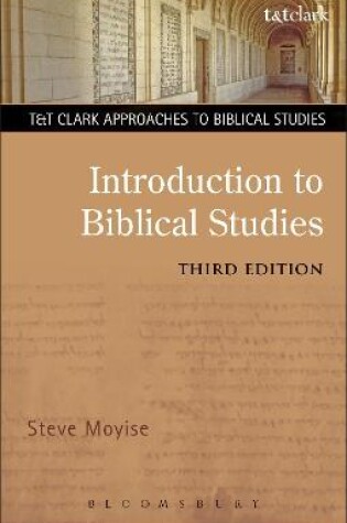 Cover of Introduction to Biblical Studies