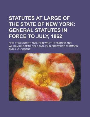 Book cover for Statutes at Large of the State of New York