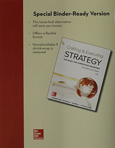 Book cover for Loose Leaf Crafting and Executing Strategy with Connect Access Card
