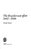 Book cover for The Royalist War Effort, 1642-46