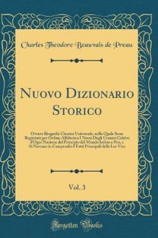 Cover of Nuovo Dizionario Storico, Vol. 3