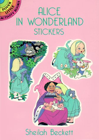 Book cover for "Alice in Wonderland" Stickers
