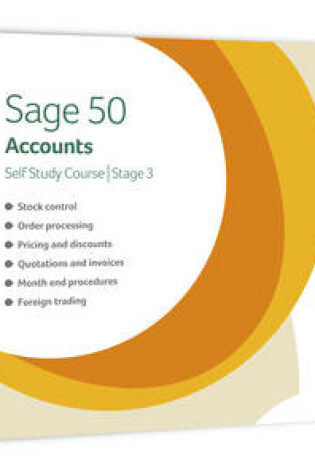 Cover of Sage 50 Accounts 2010 Self Study Course