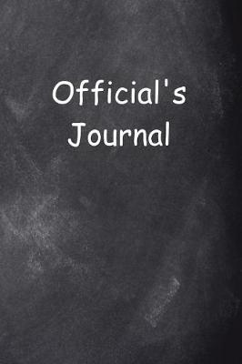 Cover of Official's Journal Chalkboard Design