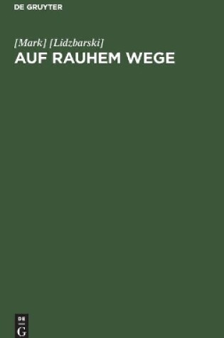 Cover of Auf rauhem Wege