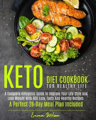 Book cover for Keto Diet Cookbook for Healthy Life