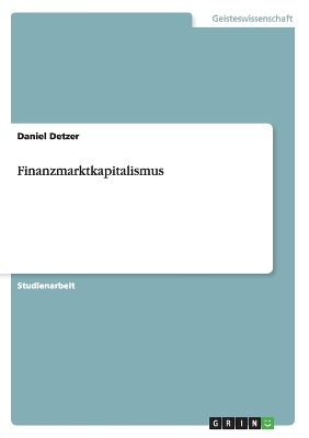 Book cover for Finanzmarktkapitalismus