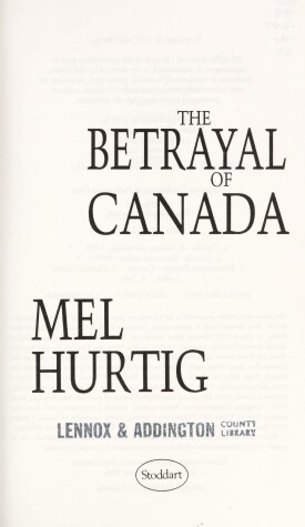 Book cover for The Betrayal of Canada