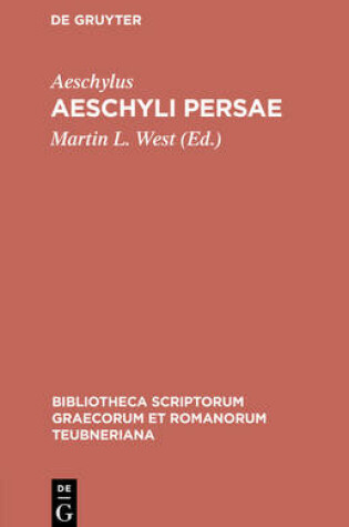 Cover of Aeschyli Persae