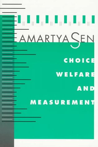 Book cover for Choice, Welfare and Measurement