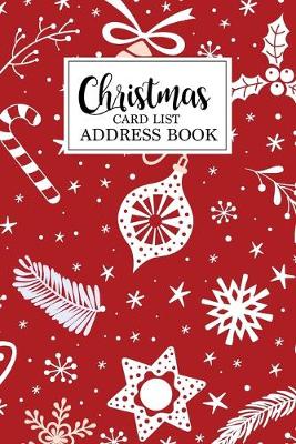 Book cover for Christmas card list address book