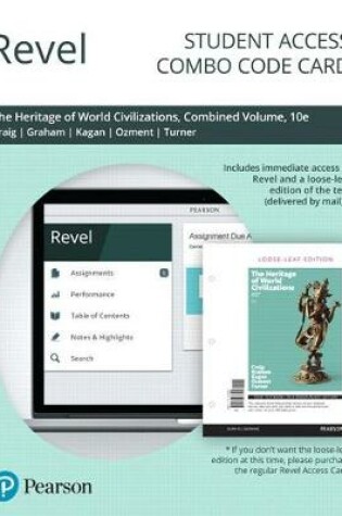 Cover of Revel for the Heritage of World Civilizations, Combined Volume -- Combo Access Card