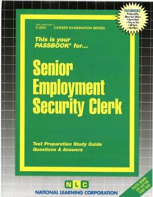 Book cover for Senior Employment Security Clerk