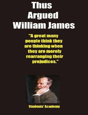 Book cover for Thus Argued William James