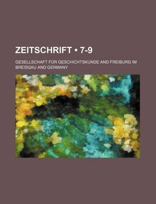 Book cover for Zeitschrift (7-9 )