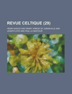 Book cover for Revue Celtique (29 )