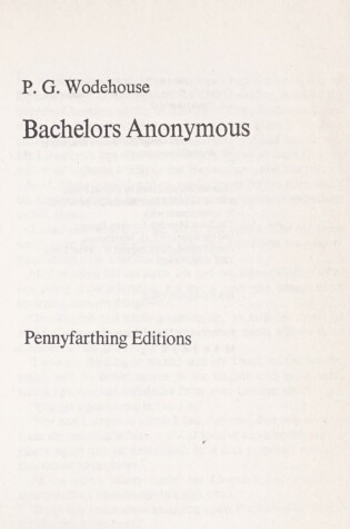 Cover of Bachelors Anonymous