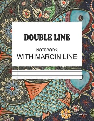 Book cover for Double Line Notebook with Margin Line