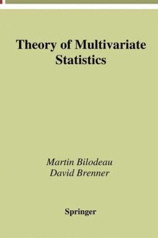 Cover of Theory of Multivariate Statistics