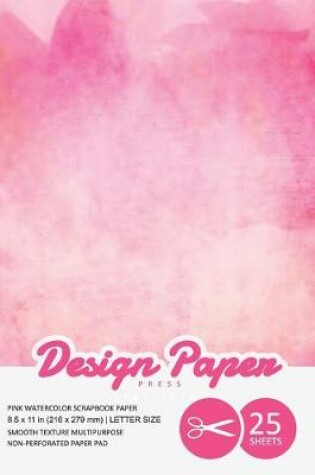 Cover of Pink Watercolor Scrapbook Paper