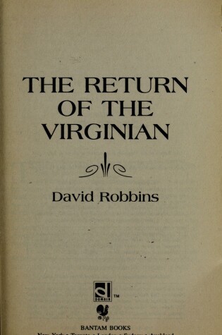 Cover of The Return of the Virginian