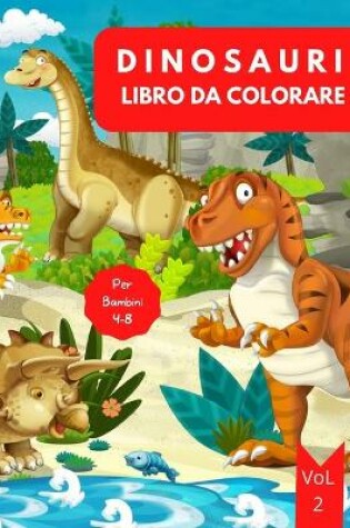 Cover of Libro da Colorare di Dinosauri