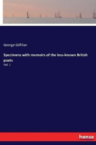 Cover of Specimens with memoirs of the less-known British poets