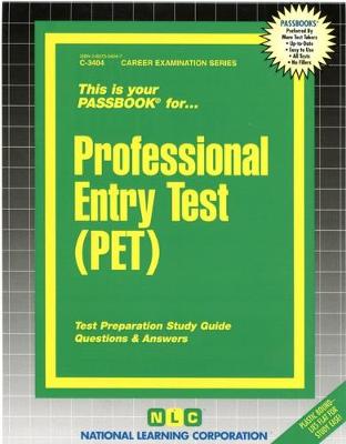 Book cover for Professional Entry Test (PET)