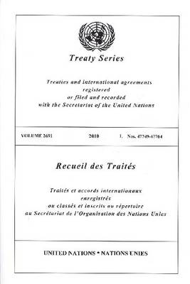 Book cover for Treaty Series 2691 I