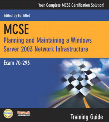 Book cover for MCSE 70-293 Training Guide