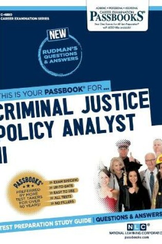 Cover of Criminal Justice Policy Analyst II