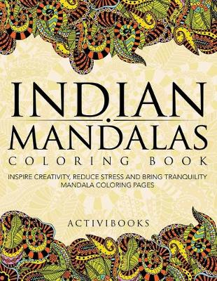 Book cover for Indian Mandalas Coloring Book