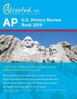 Book cover for AP US History Review Book 2019