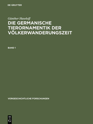 Book cover for Die Germanische Tierornamentik Der Voelkerwanderungszeit