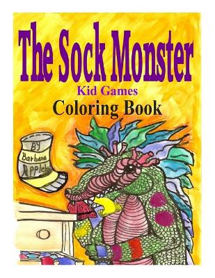 Book cover for The Sock Monster Coloring Book