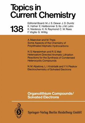 Book cover for Organolithium Compounds/Solvated Electrons